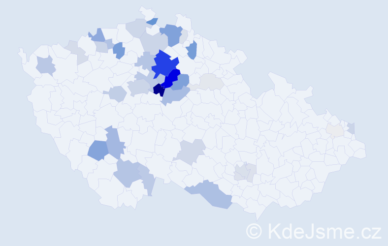 Příjmení: 'Roudnická', počet výskytů 136 v celé ČR