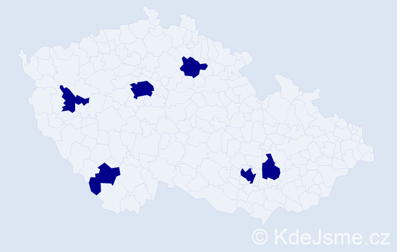 Příjmení: 'Krennová', počet výskytů 6 v celé ČR