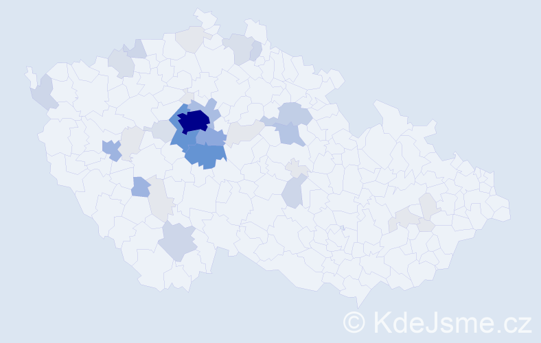 Příjmení: 'Troníček', počet výskytů 141 v celé ČR
