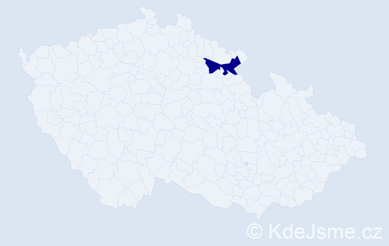 Příjmení: 'Ladig', počet výskytů 2 v celé ČR
