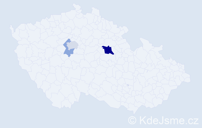 Příjmení: 'Lizánková', počet výskytů 8 v celé ČR