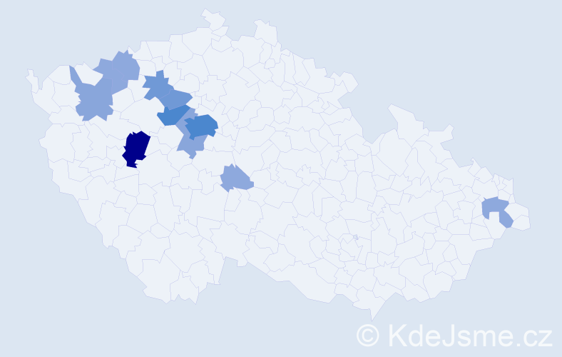 Příjmení: 'Elicarová', počet výskytů 31 v celé ČR
