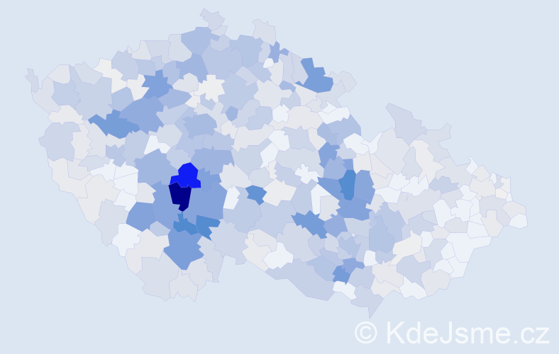 Příjmení: 'Peterka', počet výskytů 2063 v celé ČR