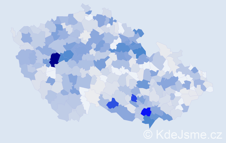 Příjmení: 'Veverka', počet výskytů 1903 v celé ČR