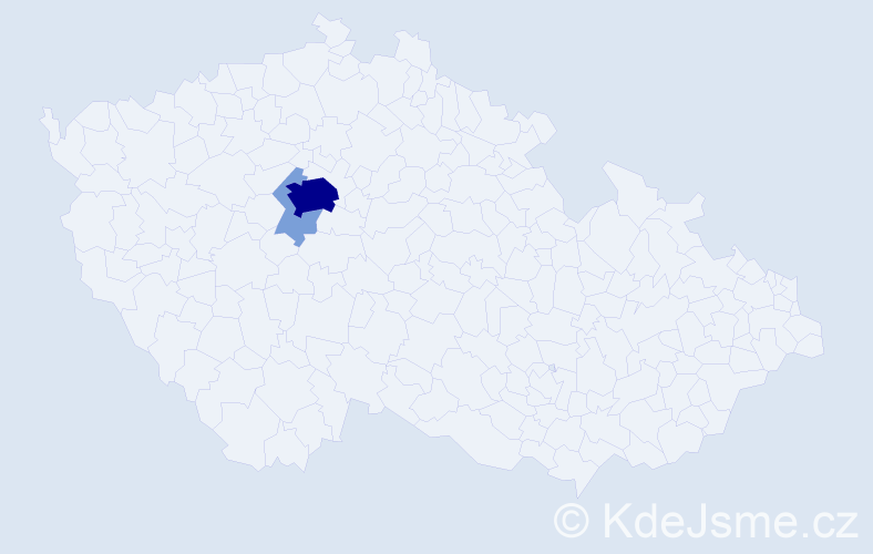 Příjmení: 'Tippman', počet výskytů 9 v celé ČR