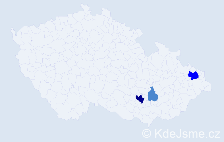 Příjmení: 'Terzić', počet výskytů 6 v celé ČR