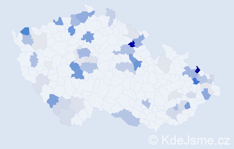 Příjmení: 'Stein', počet výskytů 202 v celé ČR
