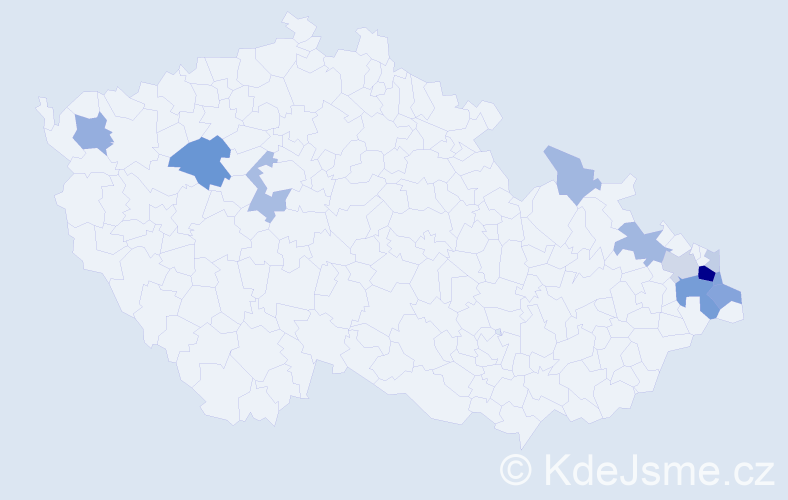 Příjmení: 'Molendová', počet výskytů 32 v celé ČR