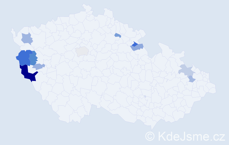 Příjmení: 'Timurová', počet výskytů 31 v celé ČR