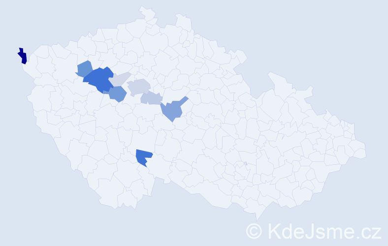 Příjmení: 'Drakslová', počet výskytů 26 v celé ČR