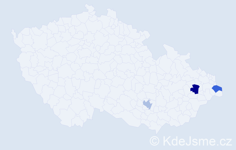Příjmení: 'Swiač', počet výskytů 7 v celé ČR
