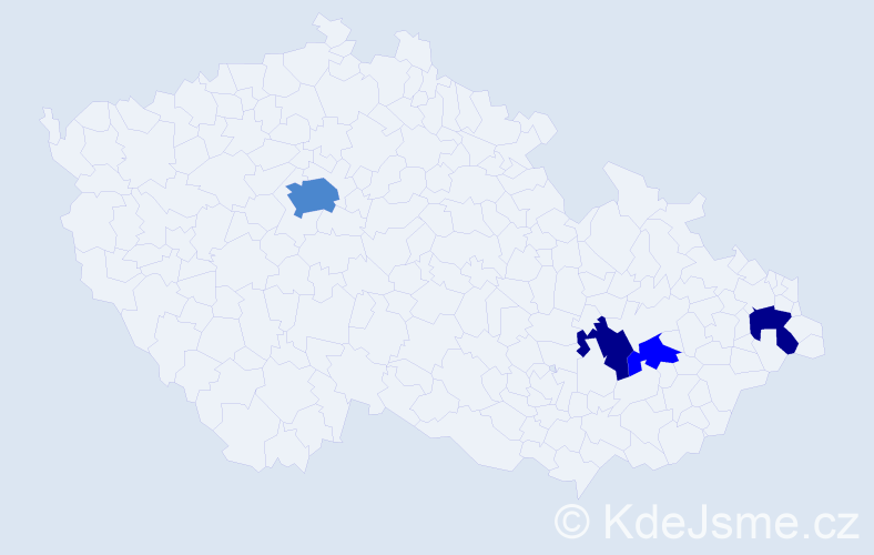 Příjmení: 'Goeblová', počet výskytů 9 v celé ČR