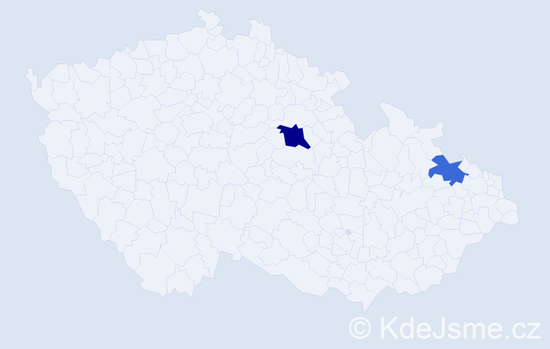 Příjmení: 'Kakulidis', počet výskytů 3 v celé ČR