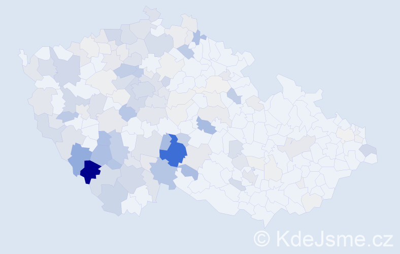 Příjmení: 'Hadravová', počet výskytů 522 v celé ČR