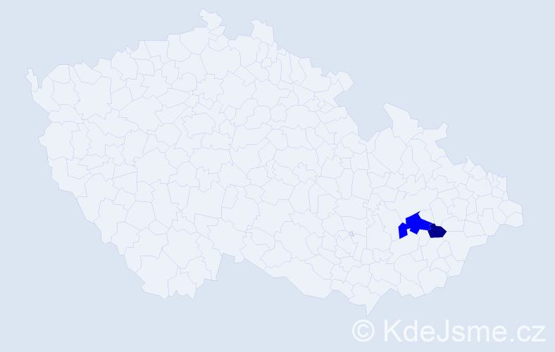 Příjmení: 'Florecová', počet výskytů 3 v celé ČR