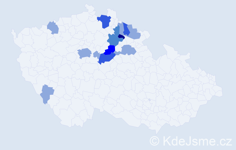 Příjmení: 'Landfeldová', počet výskytů 29 v celé ČR