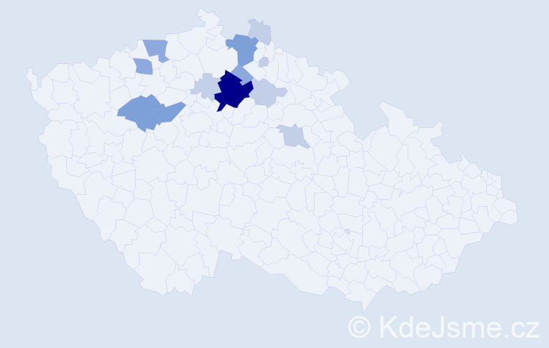 Příjmení: 'Volprecht', počet výskytů 31 v celé ČR