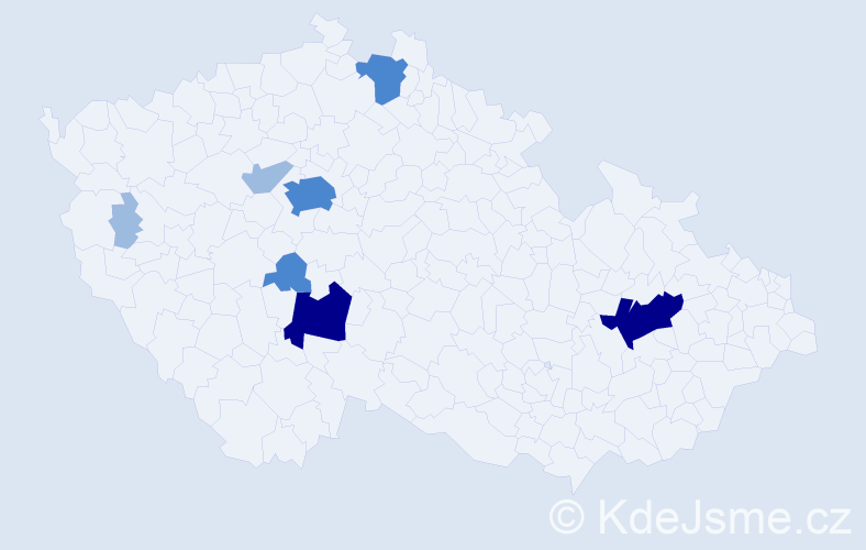 Příjmení: 'Kulczycká', počet výskytů 16 v celé ČR