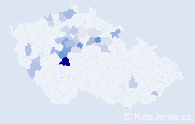 Příjmení: 'Bejšovcová', počet výskytů 124 v celé ČR