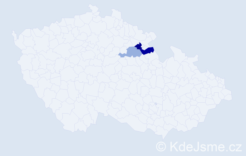 Příjmení: 'Sytera', počet výskytů 3 v celé ČR
