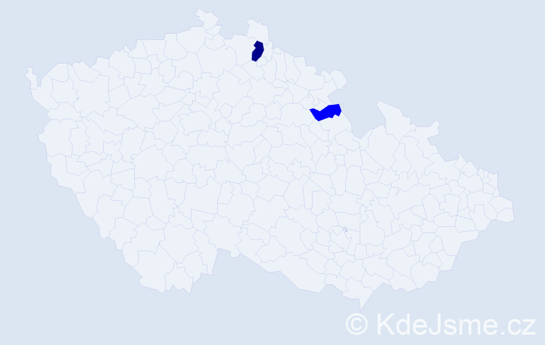 Příjmení: 'Polávková', počet výskytů 3 v celé ČR