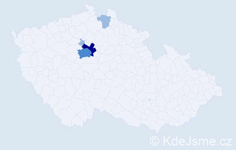 Příjmení: 'Zelisko', počet výskytů 8 v celé ČR