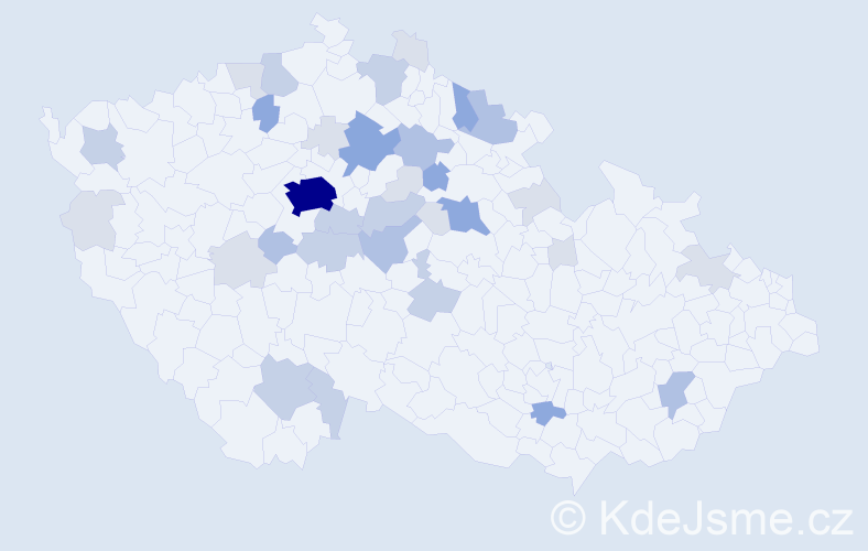Příjmení: 'Kryšpínová', počet výskytů 91 v celé ČR