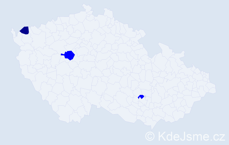 Příjmení: 'Logvin', počet výskytů 4 v celé ČR