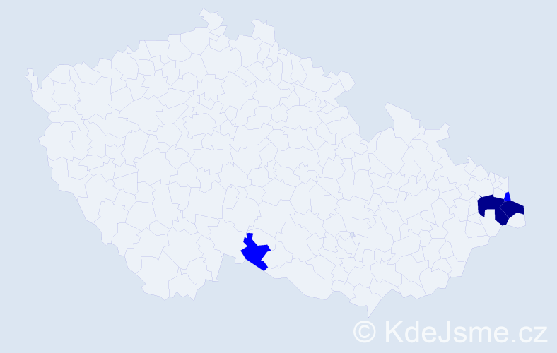 Příjmení: 'Andruszkiwová', počet výskytů 6 v celé ČR