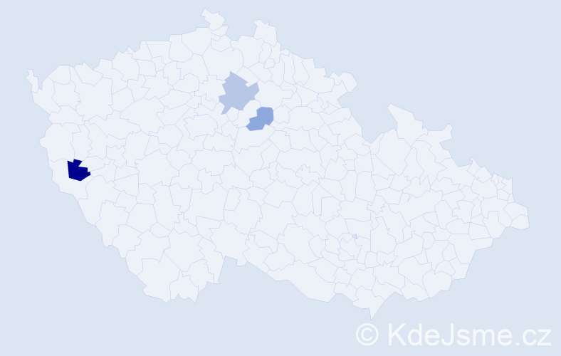 Příjmení: 'Krubert', počet výskytů 15 v celé ČR