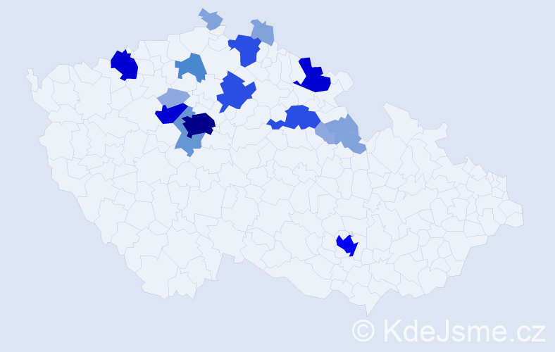 Příjmení: 'Naimanová', počet výskytů 67 v celé ČR
