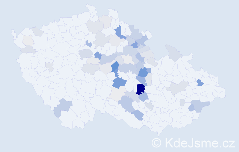 Příjmení: 'Fendrychová', počet výskytů 229 v celé ČR