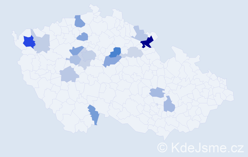 Příjmení: 'Krombholzová', počet výskytů 42 v celé ČR