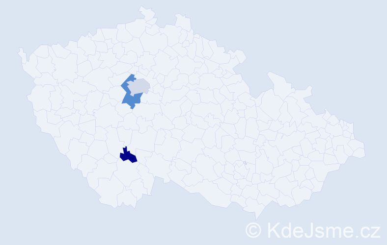 Příjmení: 'Straširybková', počet výskytů 7 v celé ČR