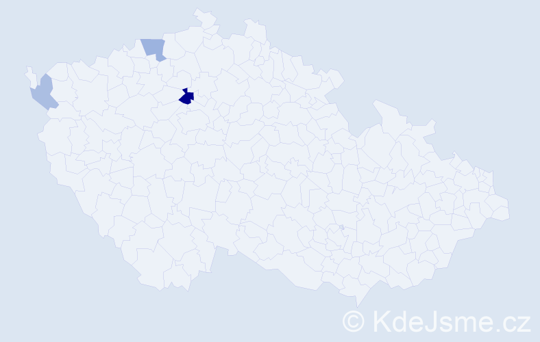 Příjmení: 'Rapprichová', počet výskytů 7 v celé ČR