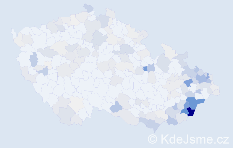 Příjmení: 'Čížová', počet výskytů 682 v celé ČR