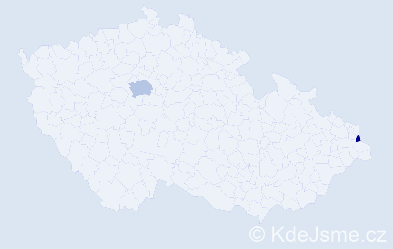 Příjmení: 'Gurbiel', počet výskytů 4 v celé ČR