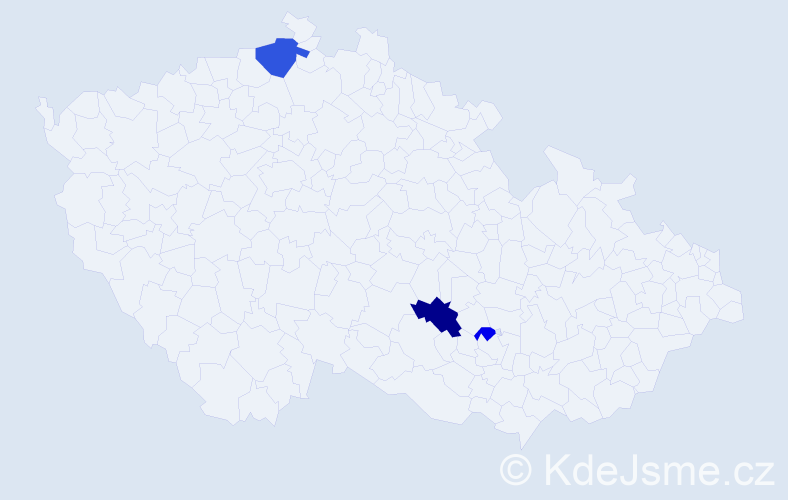 Příjmení: 'Hermányová', počet výskytů 11 v celé ČR