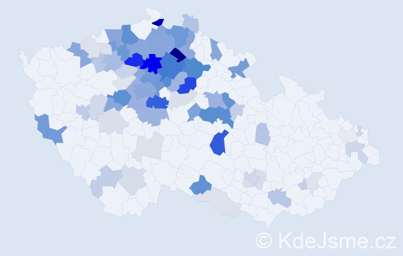 Příjmení: 'Zíta', počet výskytů 276 v celé ČR