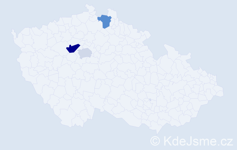Příjmení: 'Davydova', počet výskytů 4 v celé ČR