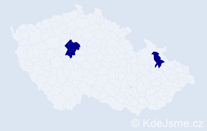 Příjmení: 'Buchala', počet výskytů 3 v celé ČR