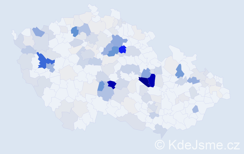 Příjmení: 'Hnát', počet výskytů 446 v celé ČR