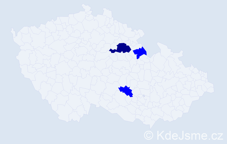 Příjmení: 'Kapčuk', počet výskytů 10 v celé ČR