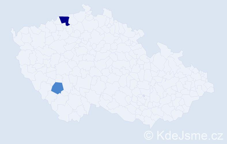 Příjmení: 'Naake', počet výskytů 4 v celé ČR