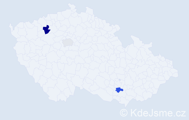 Příjmení: 'Fros', počet výskytů 7 v celé ČR