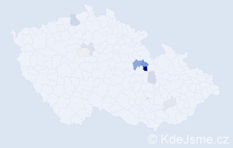 Příjmení: 'Dobroucká', počet výskytů 30 v celé ČR