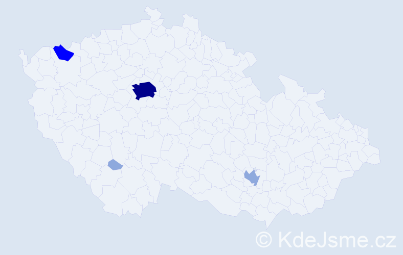 Příjmení: 'Felcán', počet výskytů 12 v celé ČR