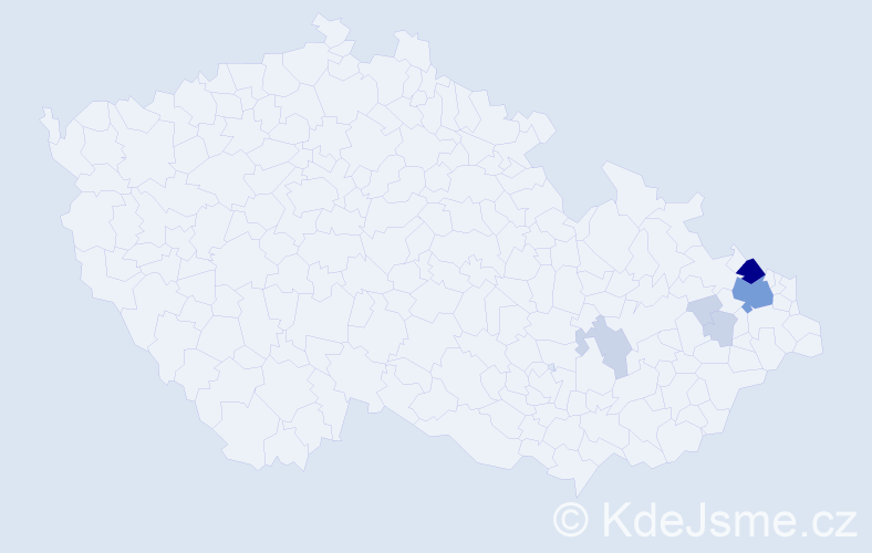 Příjmení: 'Barabasch', počet výskytů 20 v celé ČR