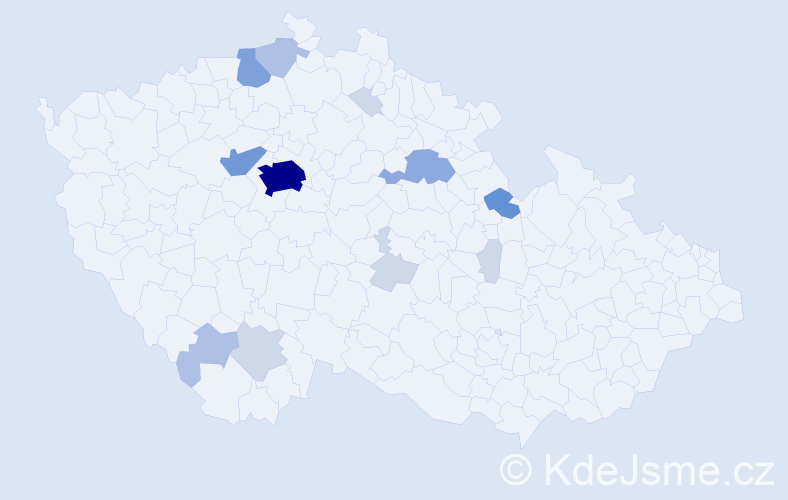 Příjmení: 'Rambová', počet výskytů 41 v celé ČR