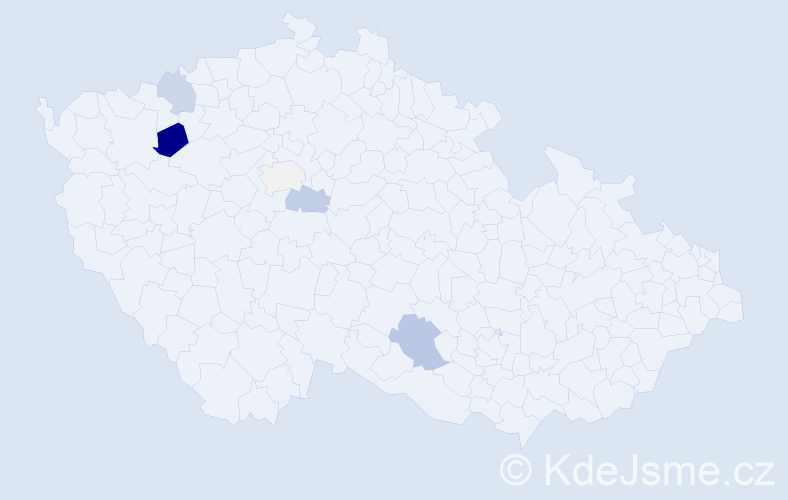 Příjmení: 'Wangler', počet výskytů 14 v celé ČR